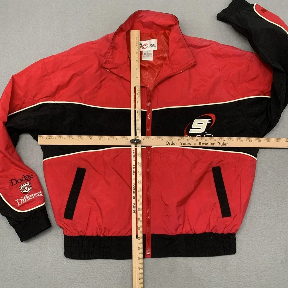 Vintage 90s Bill Elliott NASCAR Jacket Racing Chase Authentics Men's Medium NEW